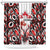 Canada Day Shower Curtain The Forest Moose and Maple Leaves-Haida Pattern