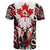 Canada Day T Shirt The Forest Moose and Maple Leaves-Haida Pattern