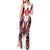 Canada Day Tank Maxi Dress The Forest Moose and Maple Leaves-Haida Pattern