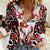Canada Day Women Casual Shirt The Forest Moose and Maple Leaves-Haida Pattern