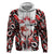 Canada Day Zip Hoodie The Forest Moose and Maple Leaves-Haida Pattern