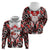 Canada Day Zip Hoodie The Forest Moose and Maple Leaves-Haida Pattern
