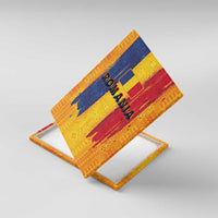 Personalized Romania Flag Day Canvas Wall Art Traditional Pattern Royal Style