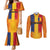 Personalized Romania Flag Day Couples Matching Mermaid Dress and Long Sleeve Button Shirt Traditional Pattern Royal Style