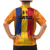 Personalized Romania Flag Day Family Matching Mermaid Dress and Hawaiian Shirt Traditional Pattern Royal Style