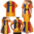 Personalized Romania Flag Day Family Matching Mermaid Dress and Hawaiian Shirt Traditional Pattern Royal Style