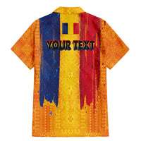 Personalized Romania Flag Day Family Matching Mermaid Dress and Hawaiian Shirt Traditional Pattern Royal Style