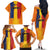 Personalized Romania Flag Day Family Matching Off The Shoulder Long Sleeve Dress and Hawaiian Shirt Traditional Pattern Royal Style