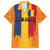 Personalized Romania Flag Day Family Matching Off The Shoulder Long Sleeve Dress and Hawaiian Shirt Traditional Pattern Royal Style