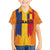 Personalized Romania Flag Day Family Matching Off The Shoulder Long Sleeve Dress and Hawaiian Shirt Traditional Pattern Royal Style