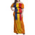 Personalized Romania Flag Day Family Matching Off Shoulder Maxi Dress and Hawaiian Shirt Traditional Pattern Royal Style