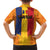 Personalized Romania Flag Day Family Matching Short Sleeve Bodycon Dress and Hawaiian Shirt Traditional Pattern Royal Style