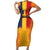 Personalized Romania Flag Day Family Matching Short Sleeve Bodycon Dress and Hawaiian Shirt Traditional Pattern Royal Style