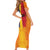 Personalized Romania Flag Day Family Matching Short Sleeve Bodycon Dress and Hawaiian Shirt Traditional Pattern Royal Style