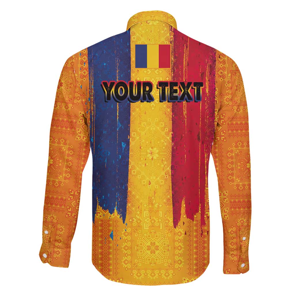 Personalized Romania Flag Day Family Matching Tank Maxi Dress and Hawaiian Shirt Traditional Pattern Royal Style