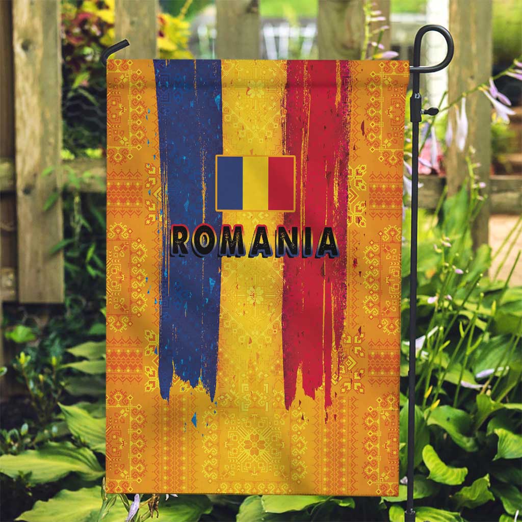Personalized Romania Flag Day Garden Flag Traditional Pattern Royal Style
