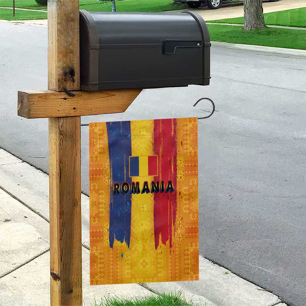 Personalized Romania Flag Day Garden Flag Traditional Pattern Royal Style