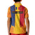 Personalized Romania Flag Day Kid Polo Shirt Traditional Pattern Royal Style
