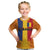 Personalized Romania Flag Day Kid T Shirt Traditional Pattern Royal Style