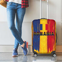 Personalized Romania Flag Day Luggage Cover Traditional Pattern Royal Style