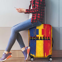 Personalized Romania Flag Day Luggage Cover Traditional Pattern Royal Style