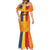 Personalized Romania Flag Day Mermaid Dress Traditional Pattern Royal Style