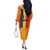 Personalized Romania Flag Day Off The Shoulder Long Sleeve Dress Traditional Pattern Royal Style