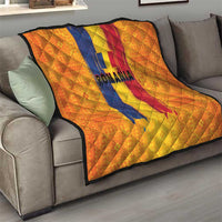 Personalized Romania Flag Day Quilt Traditional Pattern Royal Style