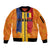 Personalized Romania Flag Day Sleeve Zip Bomber Jacket Traditional Pattern Royal Style