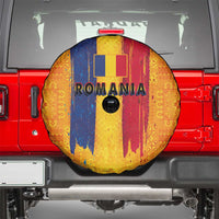 Personalized Romania Flag Day Spare Tire Cover Traditional Pattern Royal Style