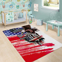 The United States Independence Day Area Rug We The People Watercolor Style