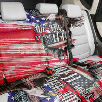 The United States Independence Day Back Car Seat Cover We The People Watercolor Style