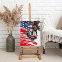 The United States Independence Day Canvas Wall Art We The People Watercolor Style