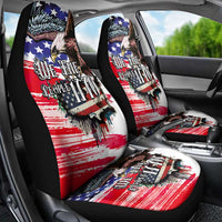 The United States Independence Day Car Seat Cover We The People Watercolor Style