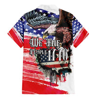 The United States Independence Day Family Matching Mermaid Dress and Hawaiian Shirt We The People Watercolor Style