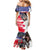 The United States Independence Day Family Matching Mermaid Dress and Hawaiian Shirt We The People Watercolor Style