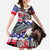 The United States Independence Day Family Matching Summer Maxi Dress and Hawaiian Shirt We The People Watercolor Style