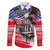 The United States Independence Day Family Matching Summer Maxi Dress and Hawaiian Shirt We The People Watercolor Style