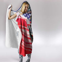The United States Independence Day Hooded Blanket We The People Watercolor Style