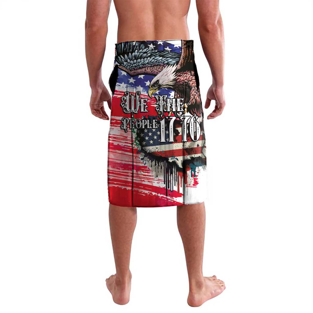 The United States Independence Day Lavalava We The People Watercolor Style