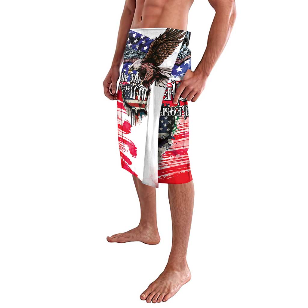 The United States Independence Day Lavalava We The People Watercolor Style