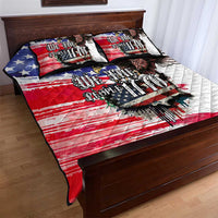 The United States Independence Day Quilt Bed Set We The People Watercolor Style