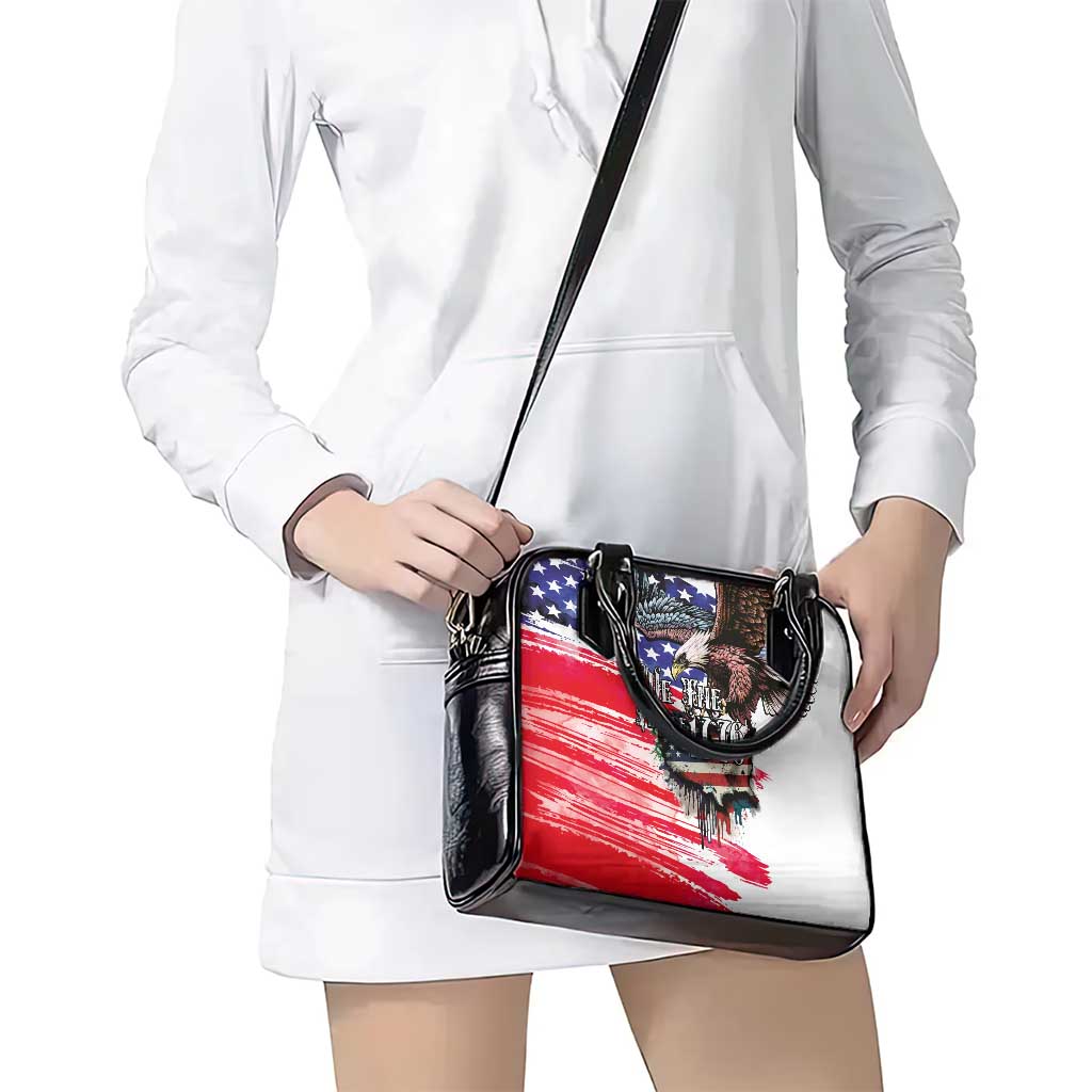 The United States Independence Day Shoulder Handbag We The People Watercolor Style