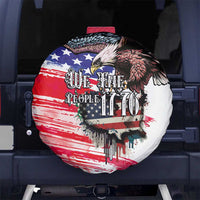 The United States Independence Day Spare Tire Cover We The People Watercolor Style