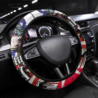 The United States Independence Day Steering Wheel Cover We The People Watercolor Style