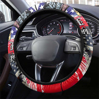 The United States Independence Day Steering Wheel Cover We The People Watercolor Style