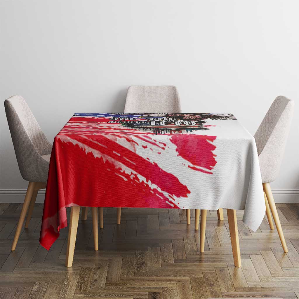 The United States Independence Day Tablecloth We The People Watercolor Style