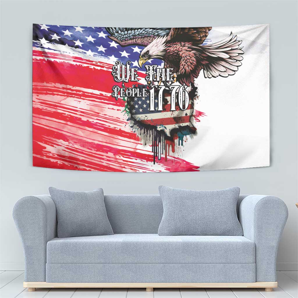 The United States Independence Day Tapestry We The People Watercolor Style
