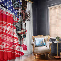 The United States Independence Day Window Curtain We The People Watercolor Style