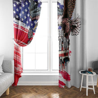The United States Independence Day Window Curtain We The People Watercolor Style